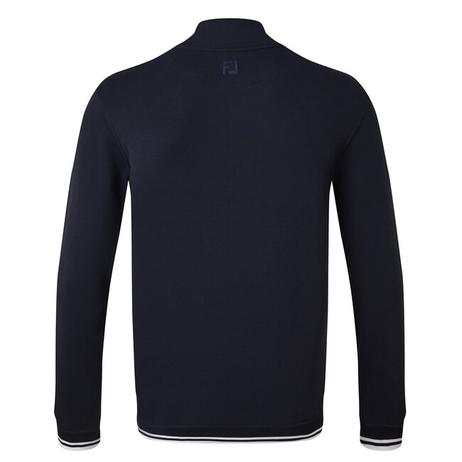 Jersey Fleece Backed Buttoned Collar Mid-Layer