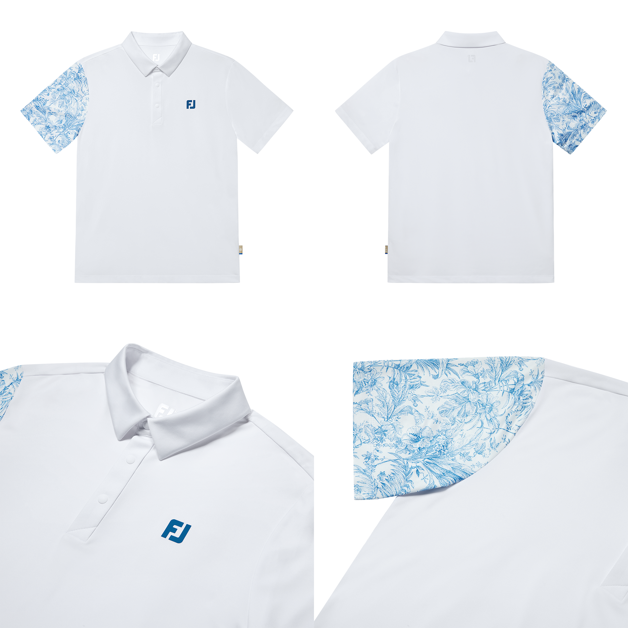 Print Sleeve Polo Shirts