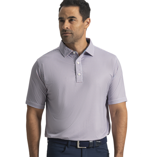 FJ Nautical Flag Print Lisle Self Collar