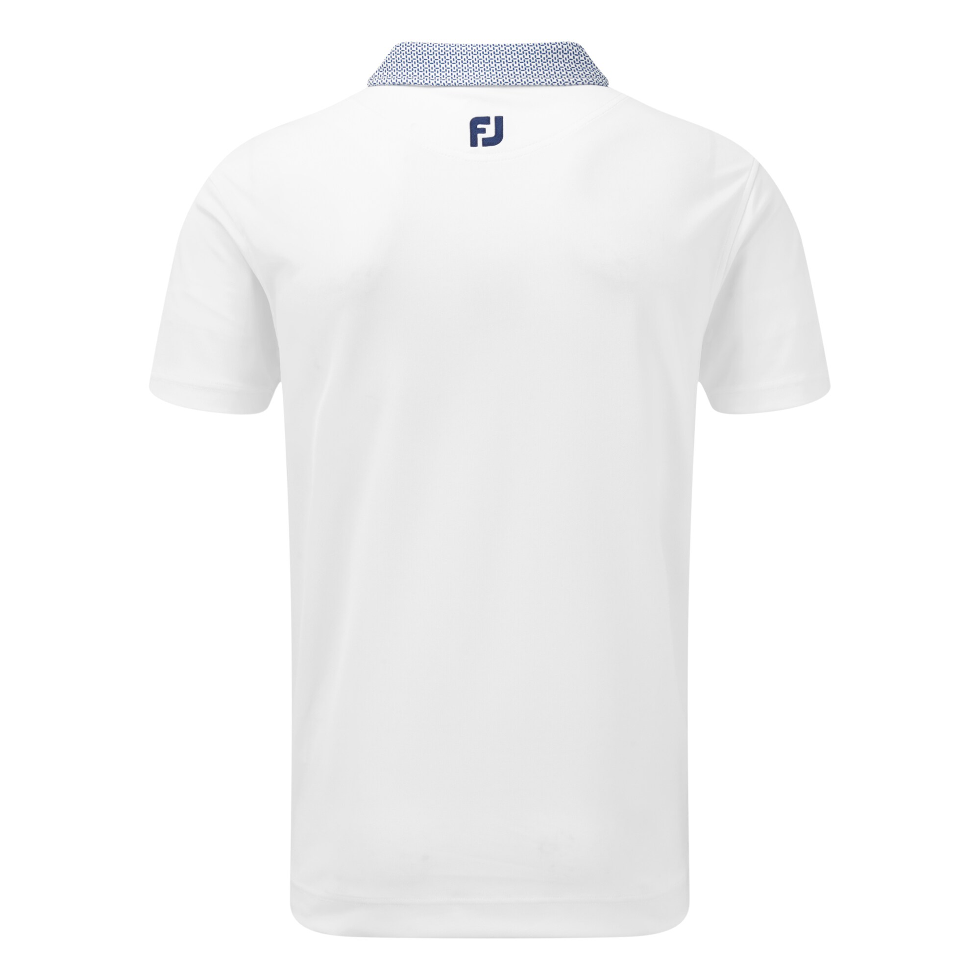 Stretch Pique with Woven Buttondown Collar