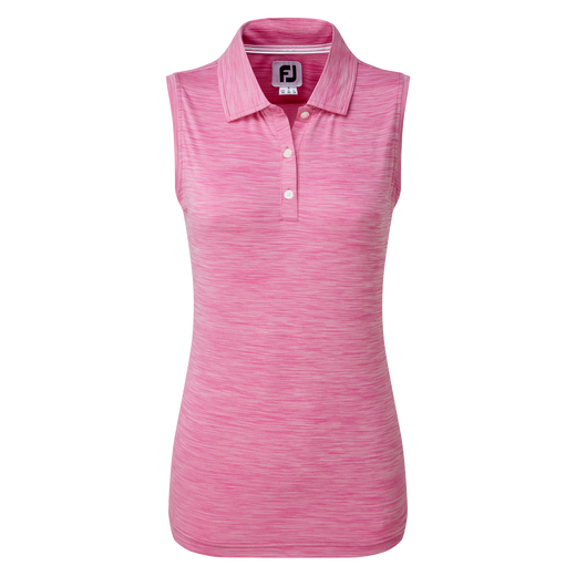 Women's Lisle Sleeveless Shirt with Neck Trim