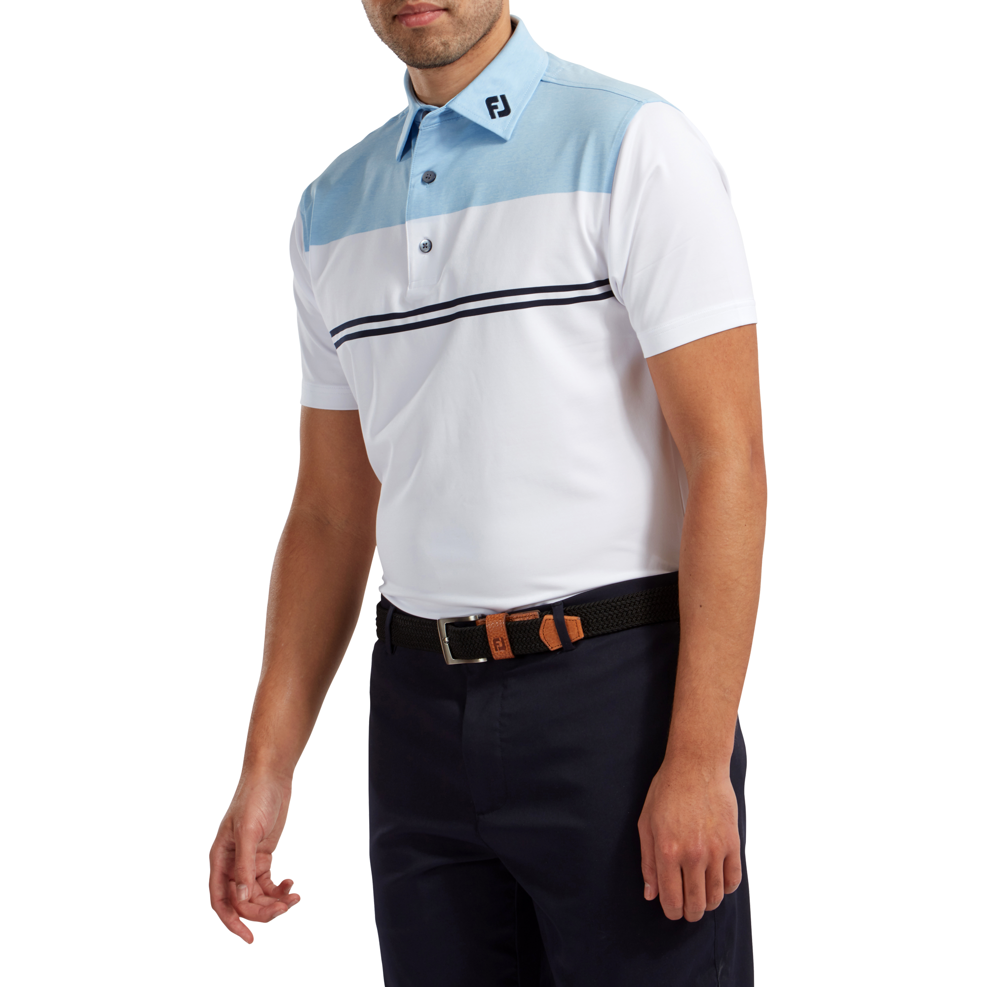 Heather Colour Block Lisle Performance Shirts