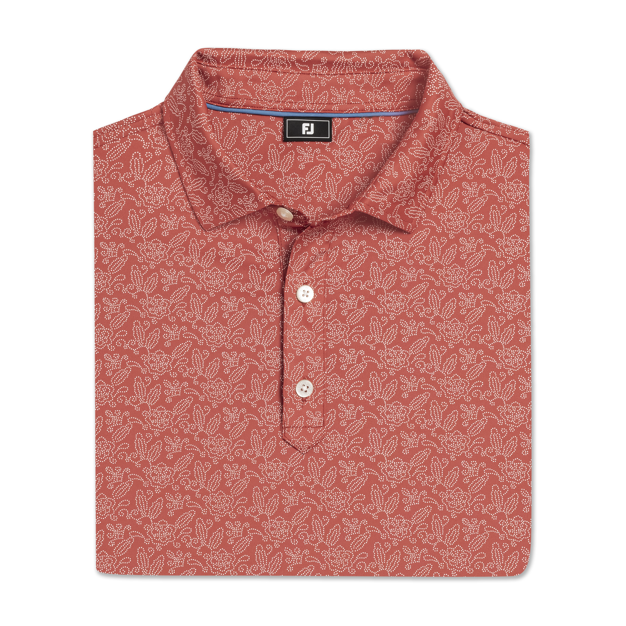 Wingtip Floral Lisle Self Collar