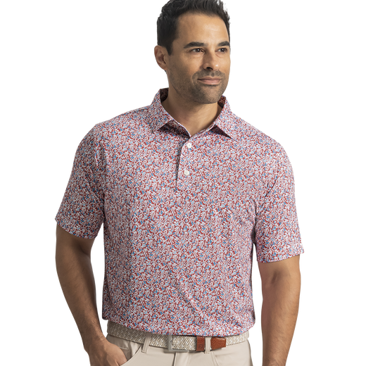 Meadow Print Lisle Self Collar