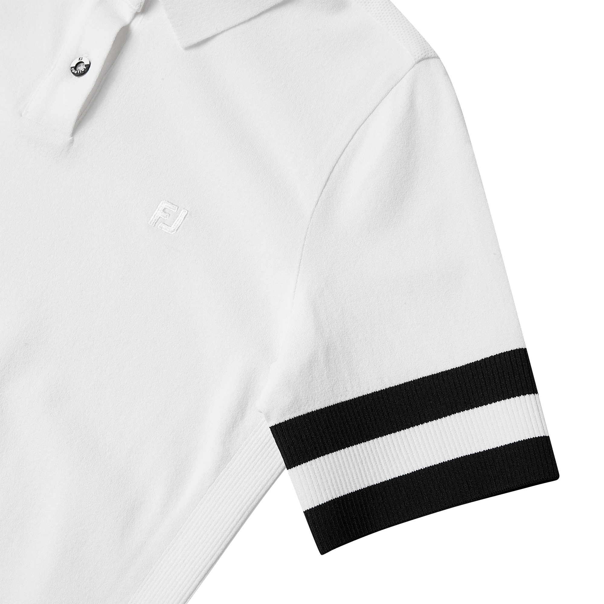 Stripe Logo Short Sleeve Polo Shirt Women