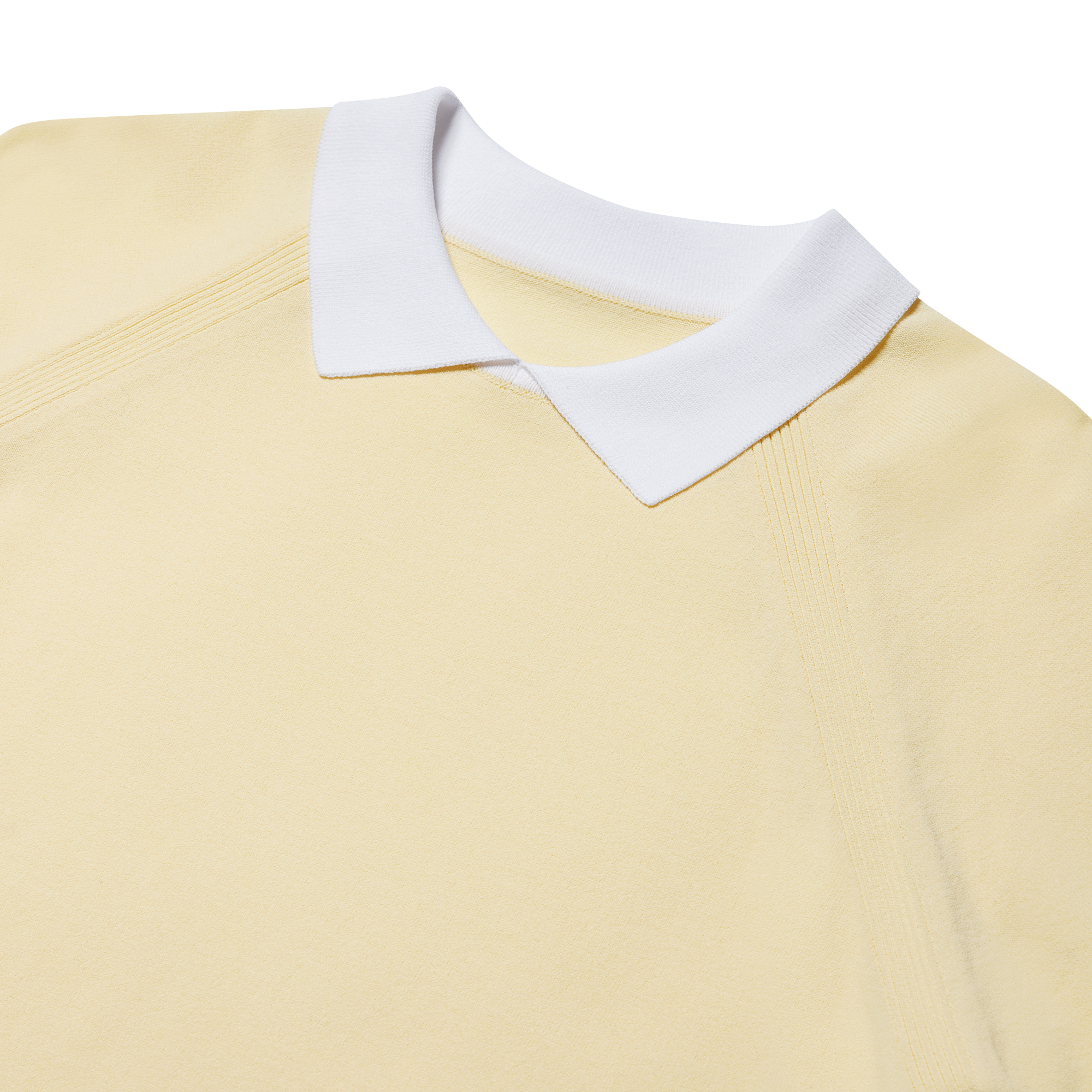 Raglan Knit Polo Shirts Women