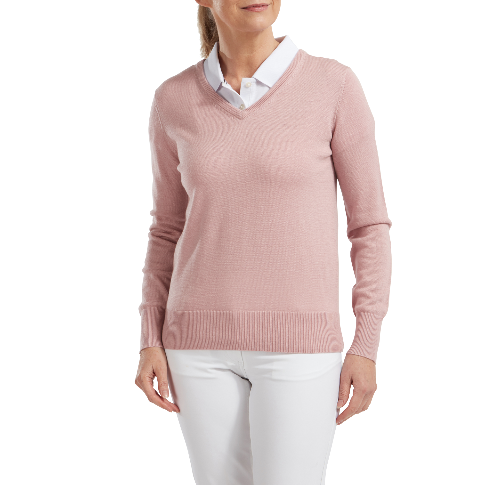 Wool Blend V-Neck Pullover Women