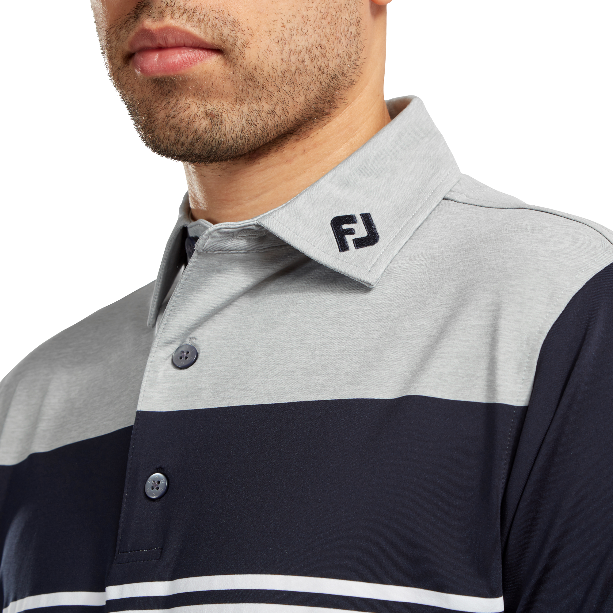 Heather Colour Block Lisle Performance Shirts