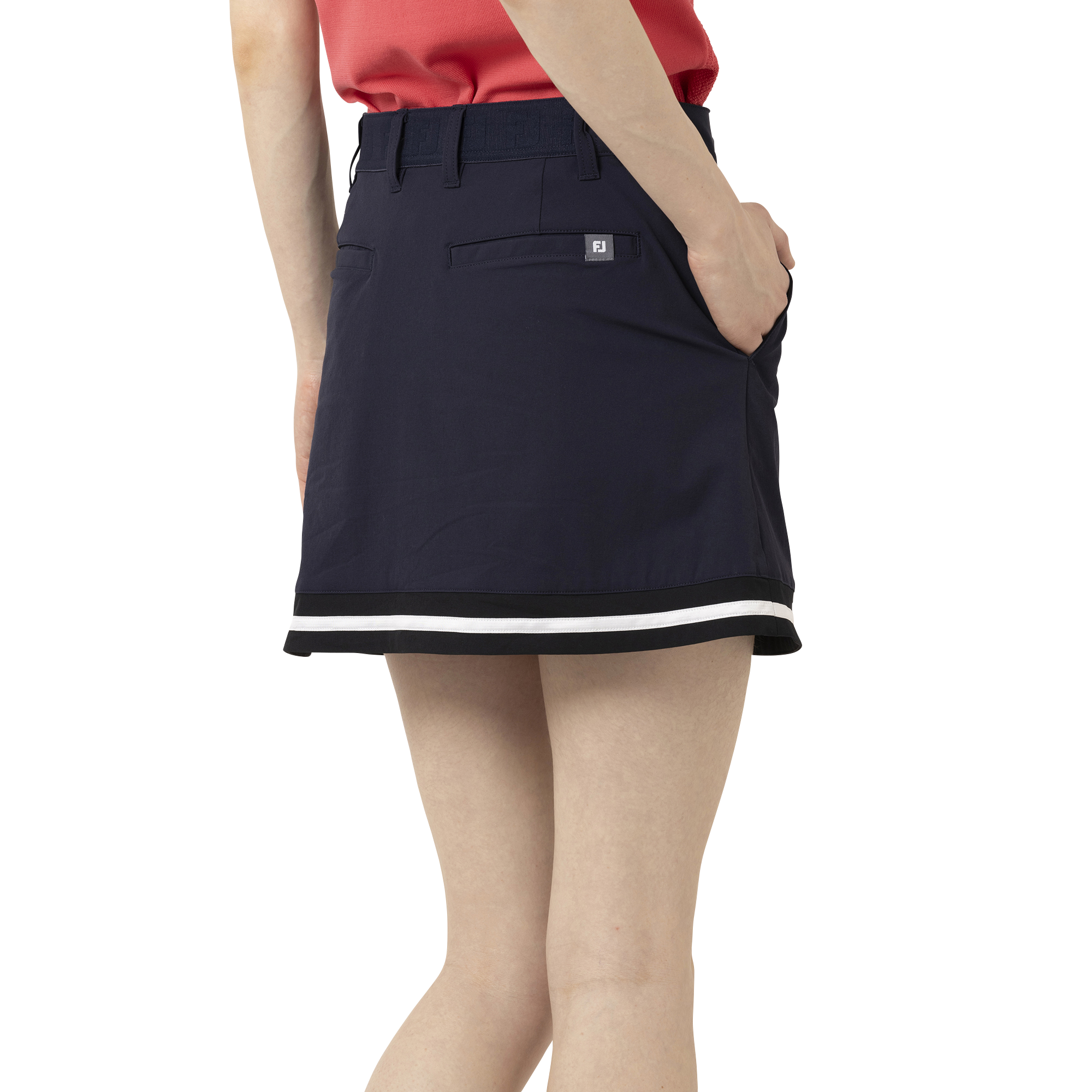 Solid Woven Skort Women