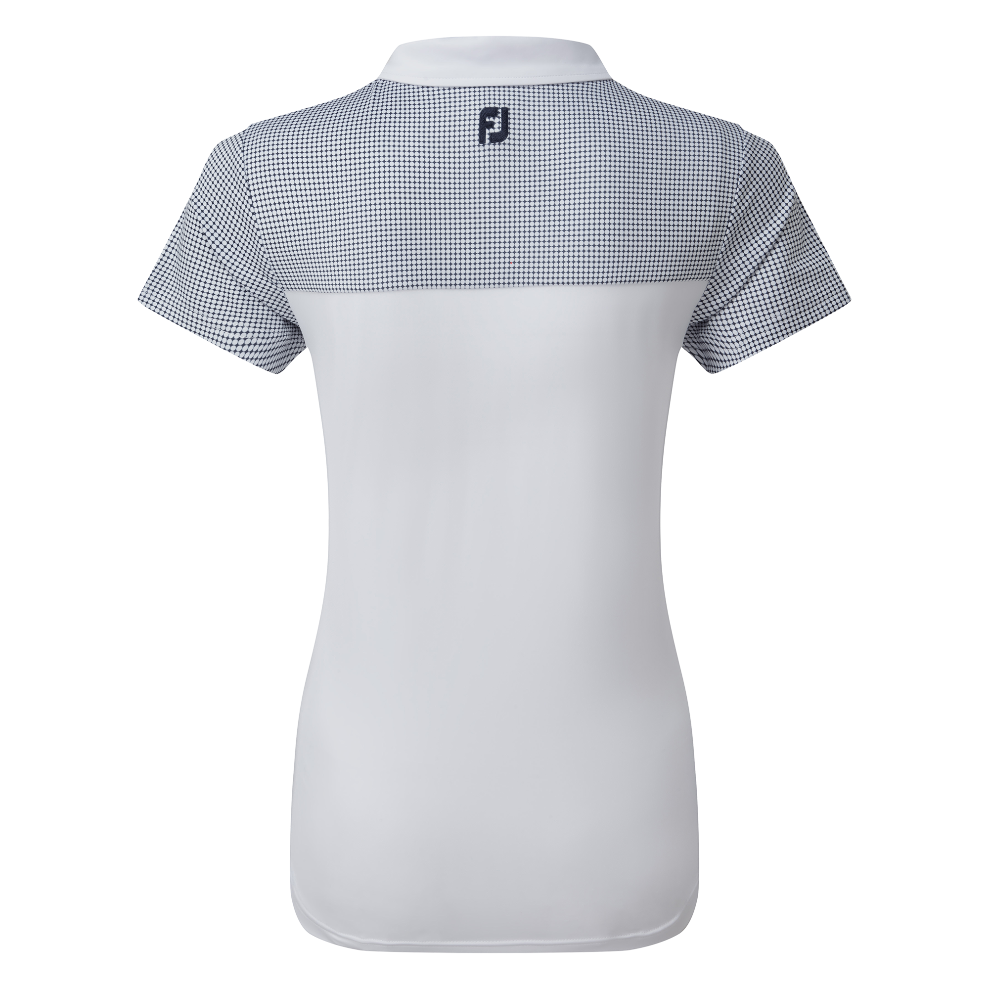 Women's Lisle Shirt with Dot Print Yoke