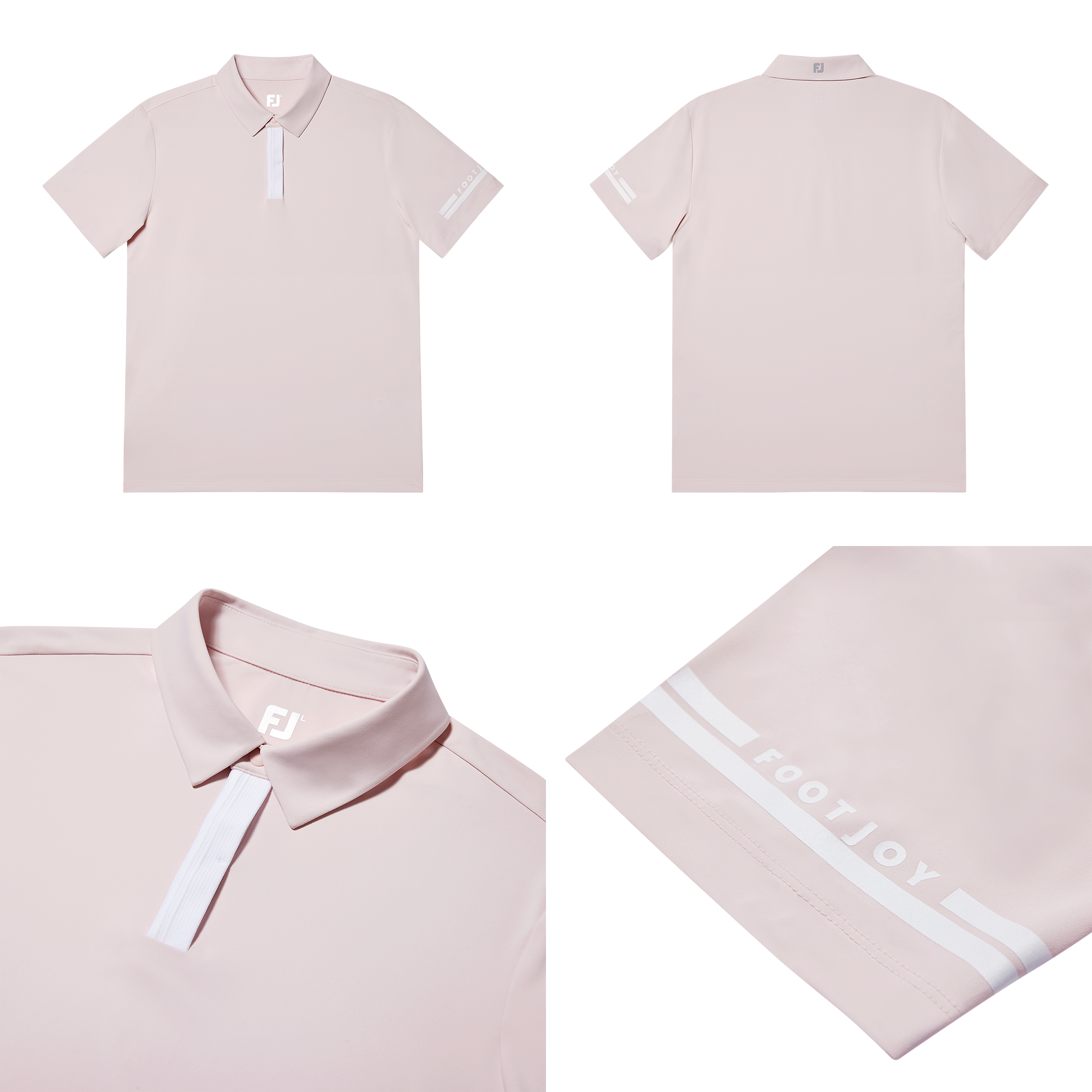 Hidden Placket Polo Shirts
