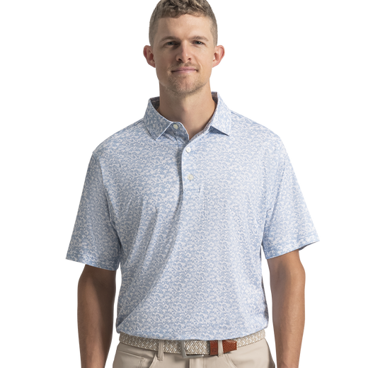 Hidden Palm Print Lisle Self Collar