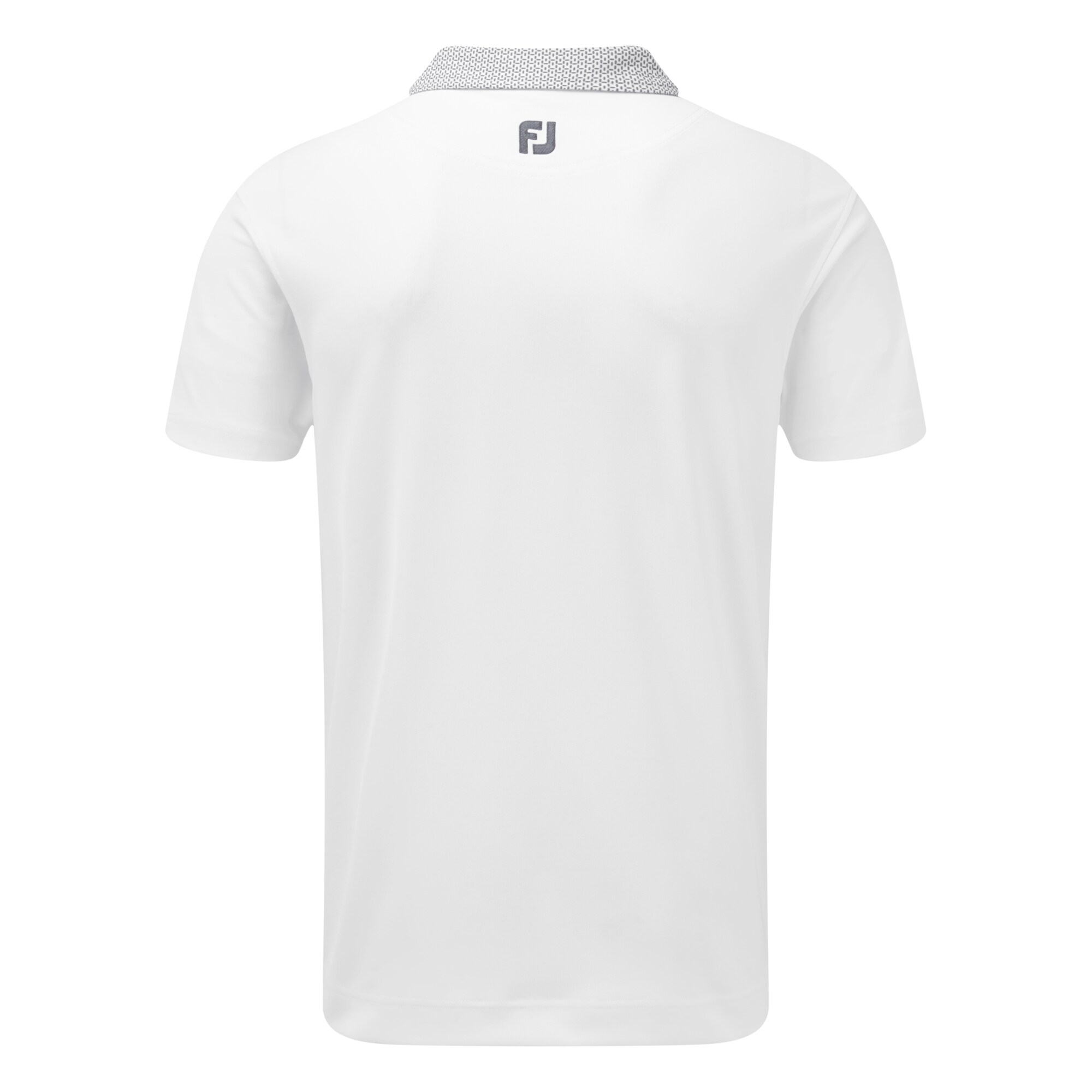 Stretch Pique with Woven Buttondown Collar