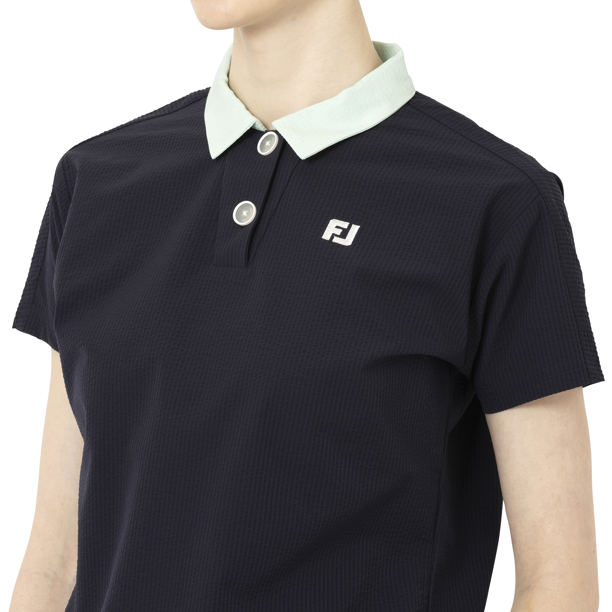 Short Sleeve Seersucker Shirts Women