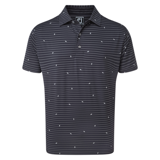 lisle Stripe Leaf Print