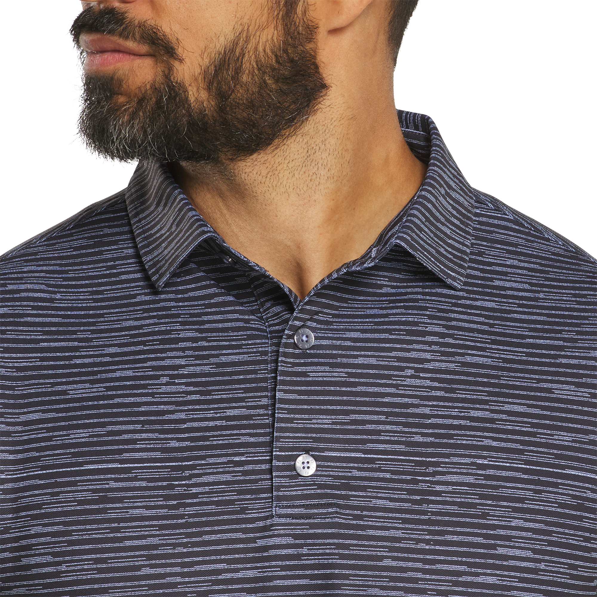 Broken Stripe Print Pique