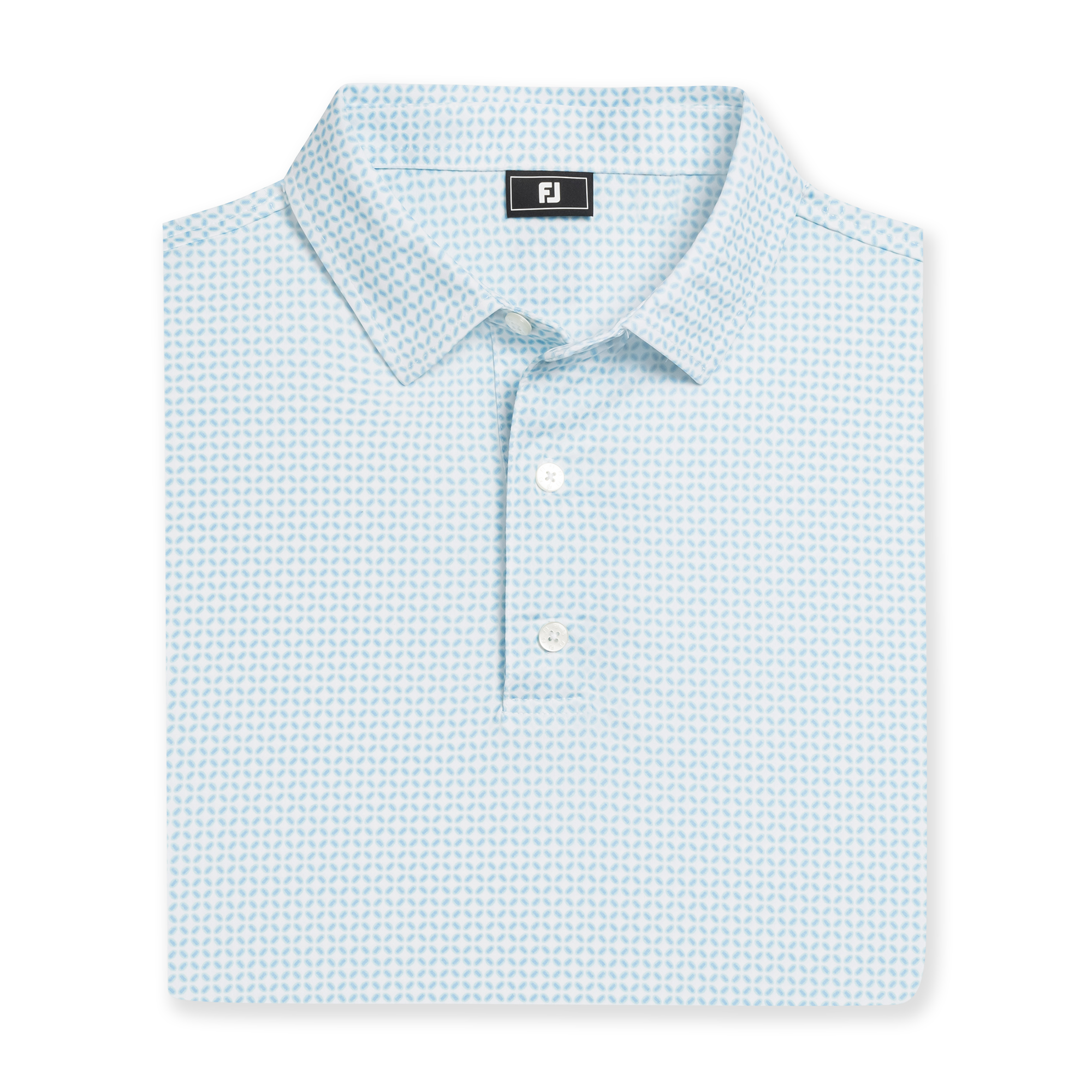 Ellipse Print Lisle Self Collar